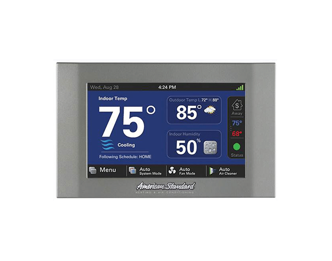 Temperature in new AC while away Westchase